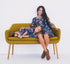 Floral Printed Matching Dress - Little Palace Store